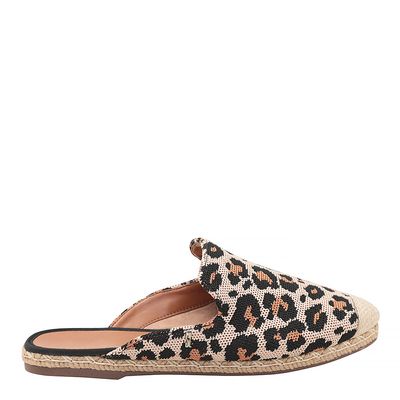 Espadrille Knit Flat Animal Print