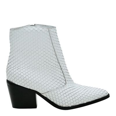 Bota Western Branca Cobra