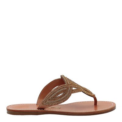 Rasteira New Couro Pelica Soft Terracota