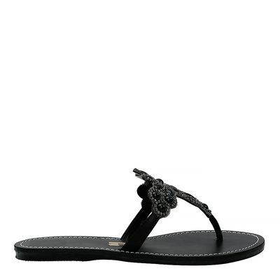 Rasteira New Couro Pelica Soft Preto