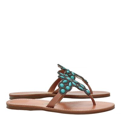 Rasteira new couro pelica soft terracota