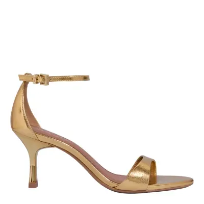 Sandalia Couro Metallic Balla Ouro