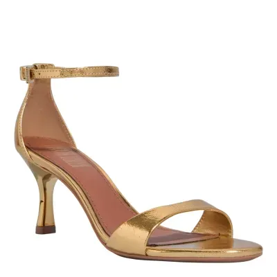 Sandalia Couro Metallic Balla Ouro