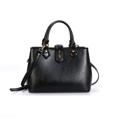 Bolsa Tote Rustica Estruturada Preta