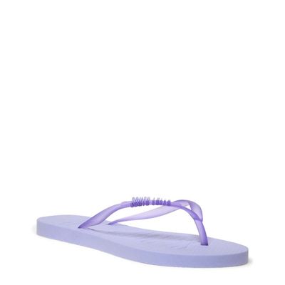 Flip Flop Lilás Borracha Flat