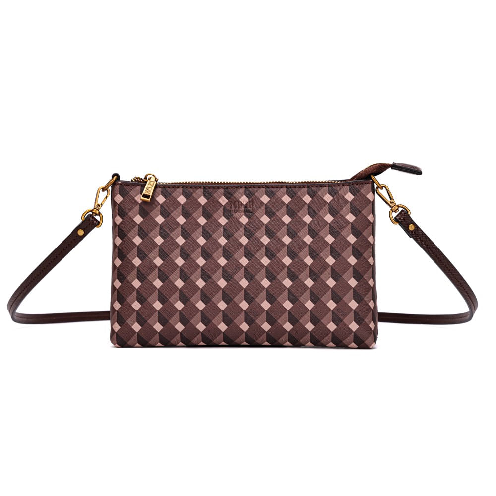 Clutch Risco Cubos Brown - Santa Lolla