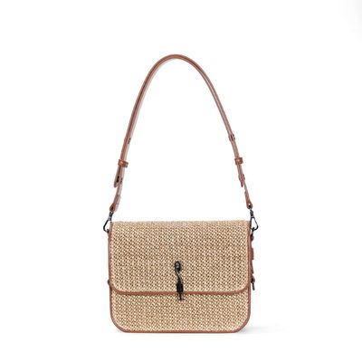 Bolsa Baguete Alça De Ombro Bege