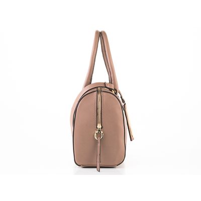 Bolsa Baú Prateado Bege