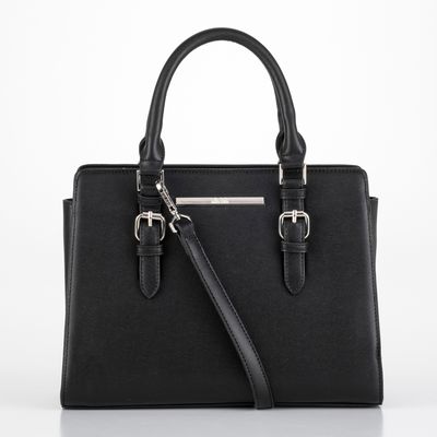 Bolsa Estruturada Fivela Preta