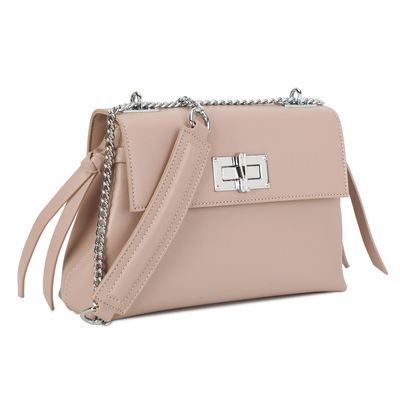 Bolsa Retangular Média Nude Rosado