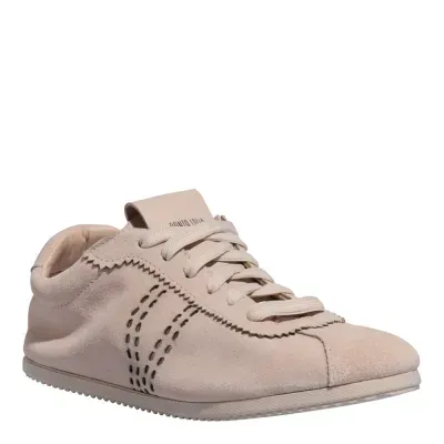 Tenis Couro Camurca Biscuit