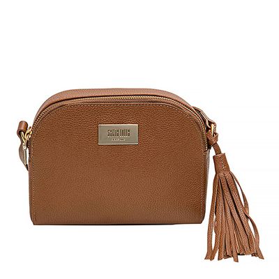 Bolsa Média Couro Floater Marrom