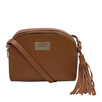 Bolsa Média Couro Floater Marrom
