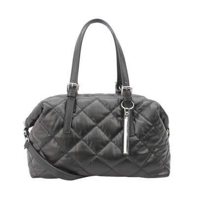 Bolsa Grande Nylon Matelassê Preta