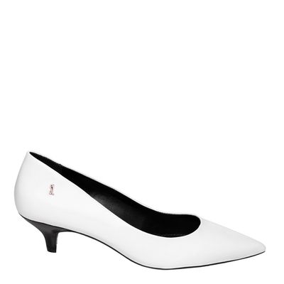Scarpin Sl Bico Fino Branco