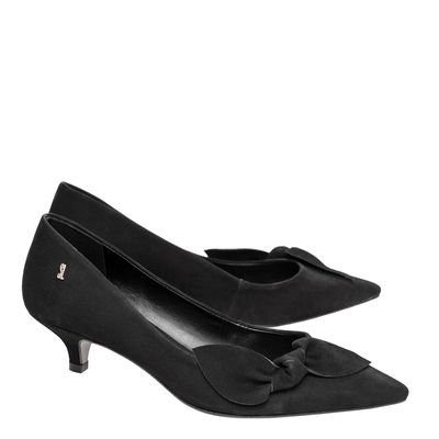 Scarpin Nobuck Preto
