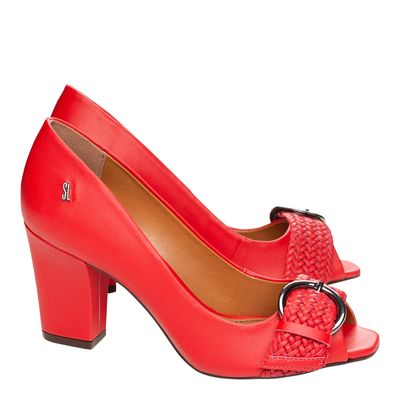 Peep Toe Napa Santorine Ferrari
