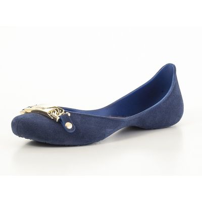 Sapatilha Borracha Flocada Navy