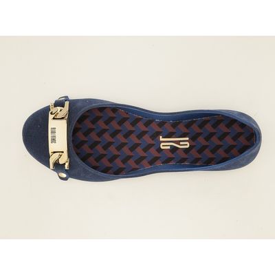Sapatilha Borracha Flocada Navy