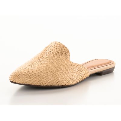Mule Texturizado Palha Bege