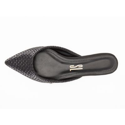Mule Texturizado Sl Preto