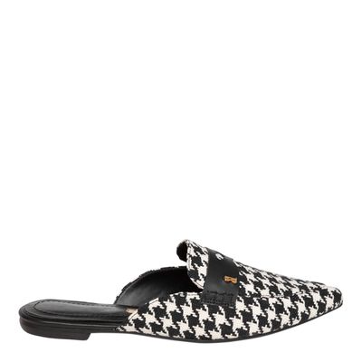 Mule Pied Poule Preto e Branco