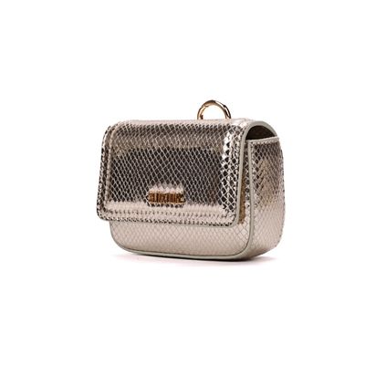 Chaveiro De Bolsa Dourado Metalizado