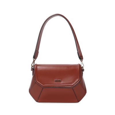 Bolsa Baguete Estruturada Soft Marrom