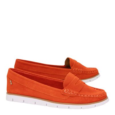 Mocassim Acamurçado Sl Laranja