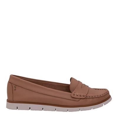 Mocassim Nobre Solado Baixo Bege