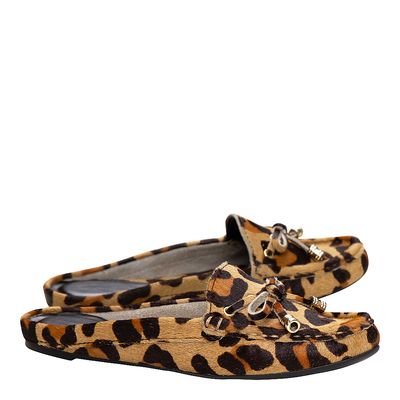 Mule Mocassim Laço Sl Onça