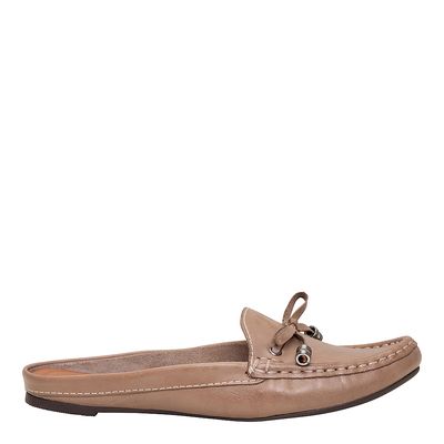 Mule Mocassim Couro Laço Sl Fendi