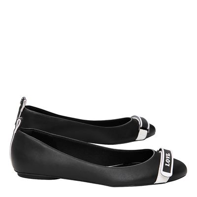 Sapatilha Santorine Love Preto e Branco