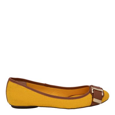 Sapatilha Sl Linho Amarelo