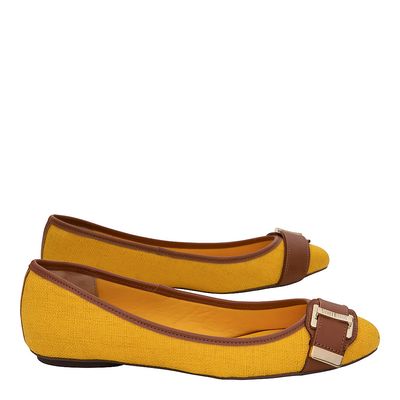 Sapatilha Sl Linho Amarelo