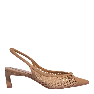 Scarpin Napa Soft Palha