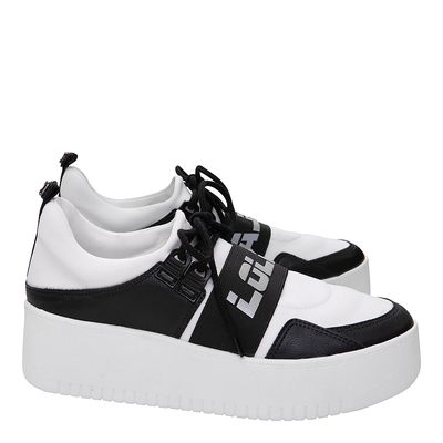 Tênis Neoprene Lolla Sport Preto e Branco