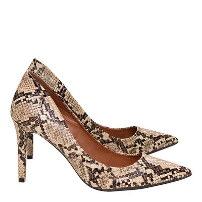 Scarpin Olimpia Animal Print Cobra