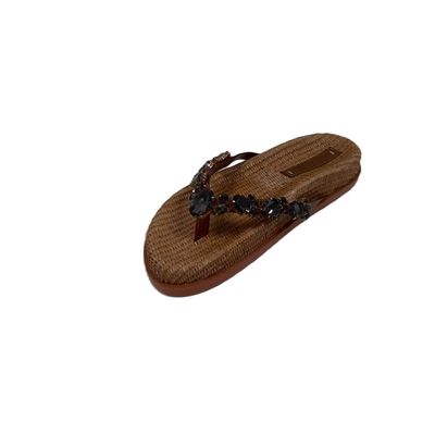 Papete Ecoform Metalizada Tiras Pedraria Bronze