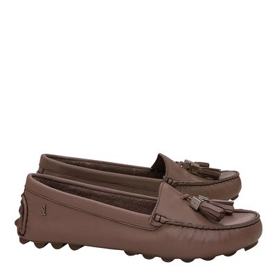 Mocassim Confort Pingente Marrom