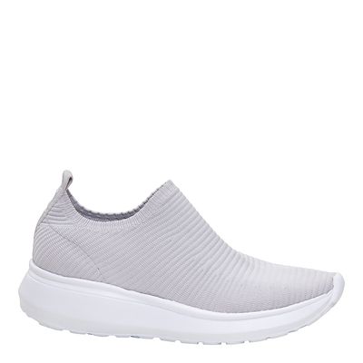 Tênis Slip On Tecido Lolla Sport Cinza