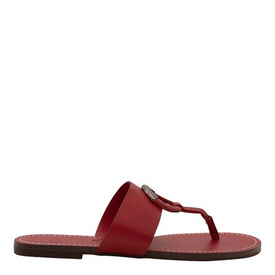 Rasteira Dedo Argola Vermelho