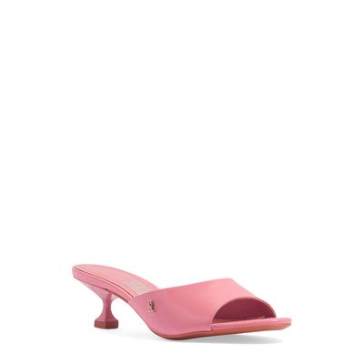 Mule couro verniz show cotton