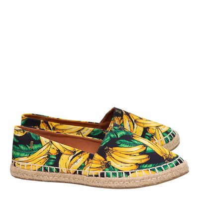 Espadrille Tecido Corda Sl Bananas Preto