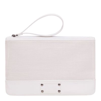 Clutch Texturizada Trama Branca