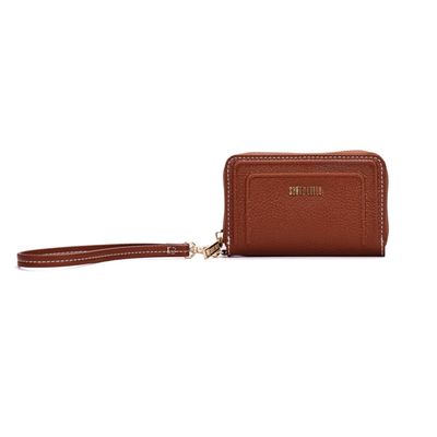 Carteira Floater Marrom Safari Alça De Mão