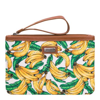 Clutch Lona Banana Branco
