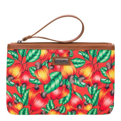 Clutch Lona Caju Caramelo