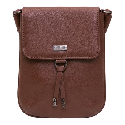 Bolsa Vertical Couro Floater Marrom