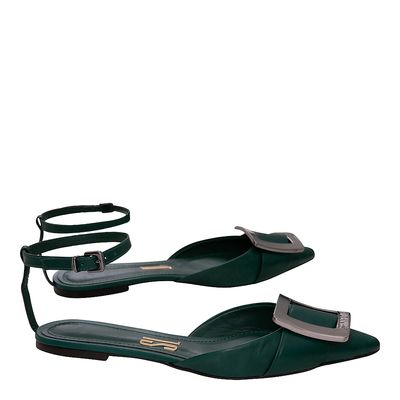Sapatilha Fivela Confort Verde